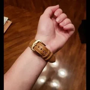 Nautical Cruise Anchor Wheel Modern leather swarovski crystals Watch brown gold Tavan | Accessories | Nautical Cruise Anchor Wheel Modern  main image 2